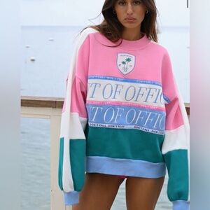 Yellow The Label OOO Club Oversized Sweatshirt